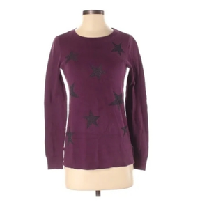 ANN TAYLOR LOFT Top Size‎ Small Maroon Swea…